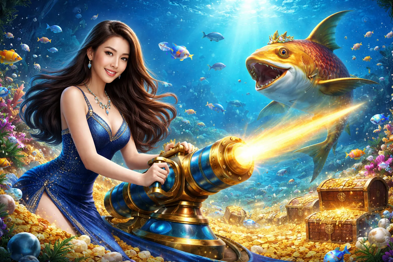 Giao diện trò chơi bắn cá Nbet sống động