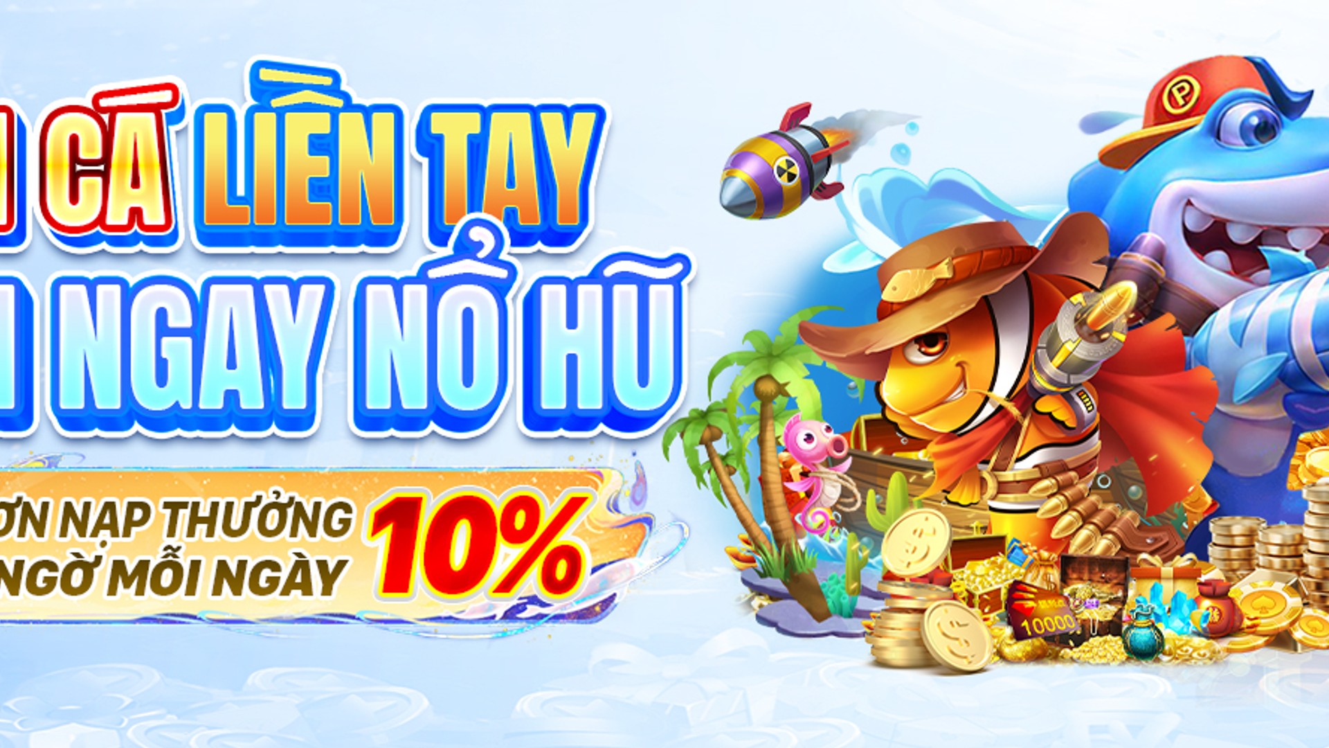 Hình ảnh đại dương rực rỡ trong game bắn cá nbet